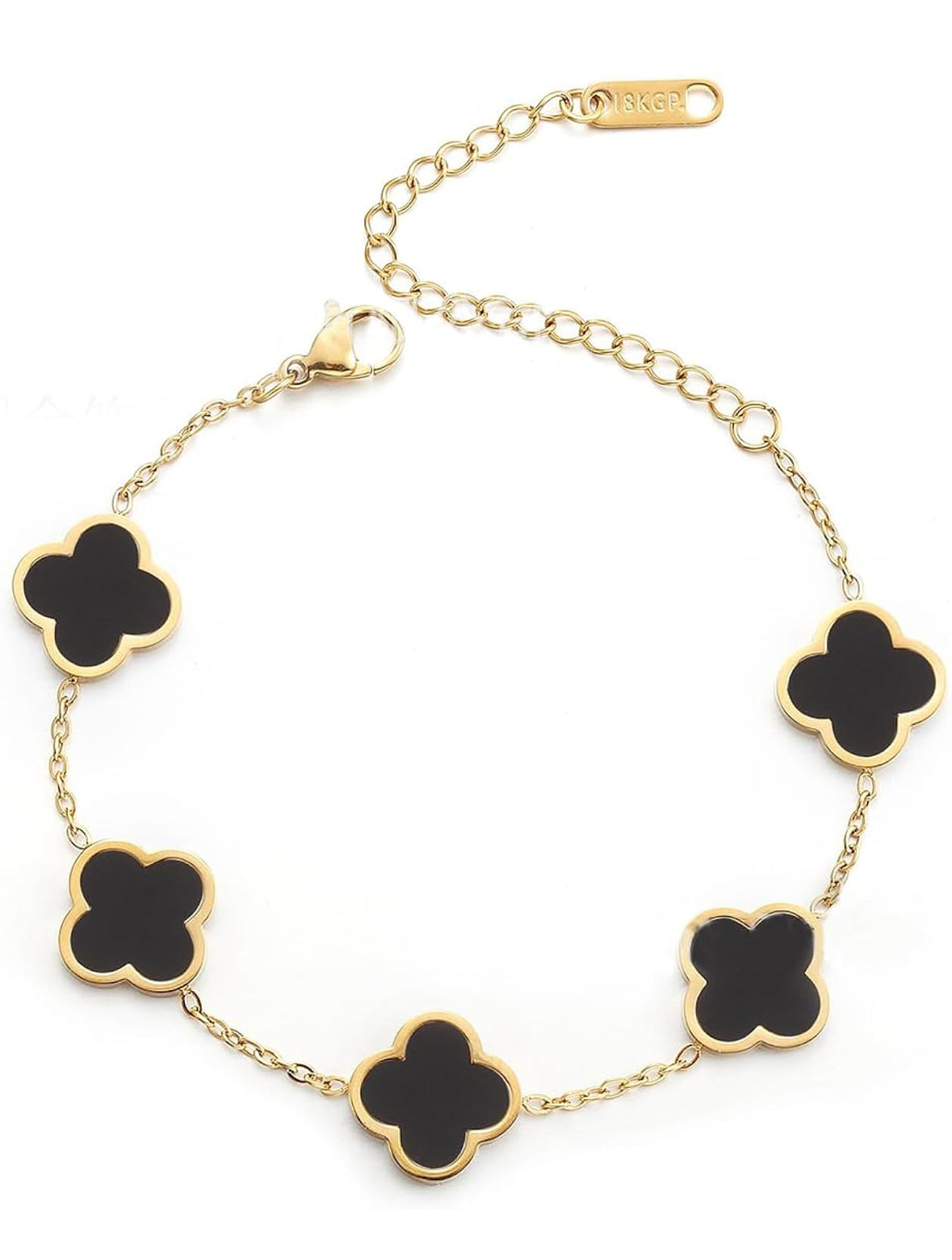 V-C Four Leaf Bracelet