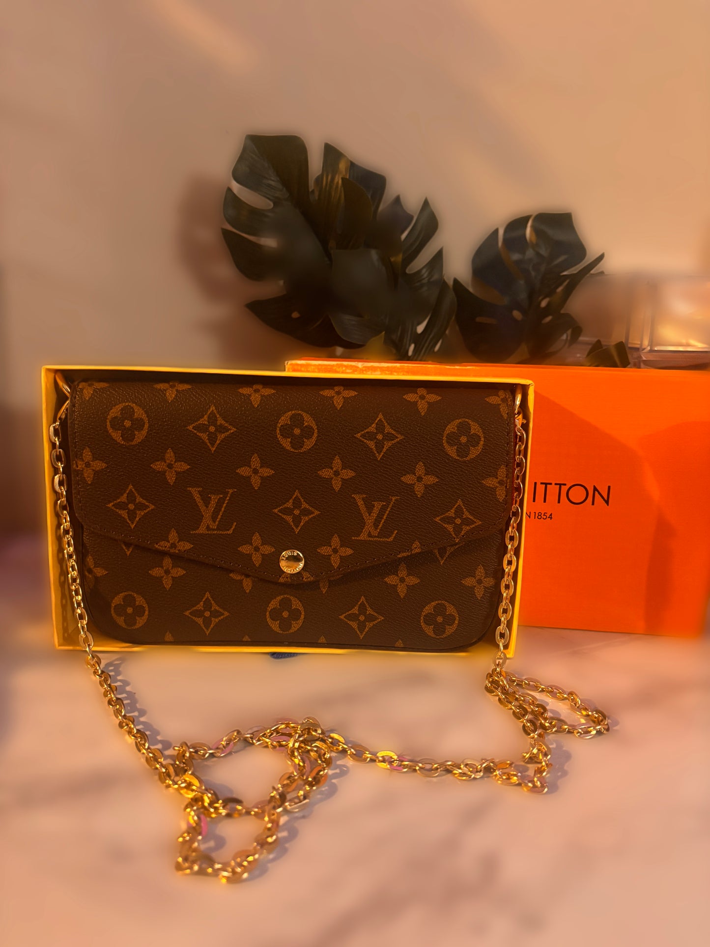 L-Vee Brown Crossbody